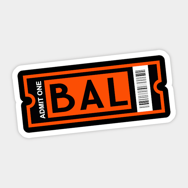 BAL Ticket Sticker by CasualGraphic